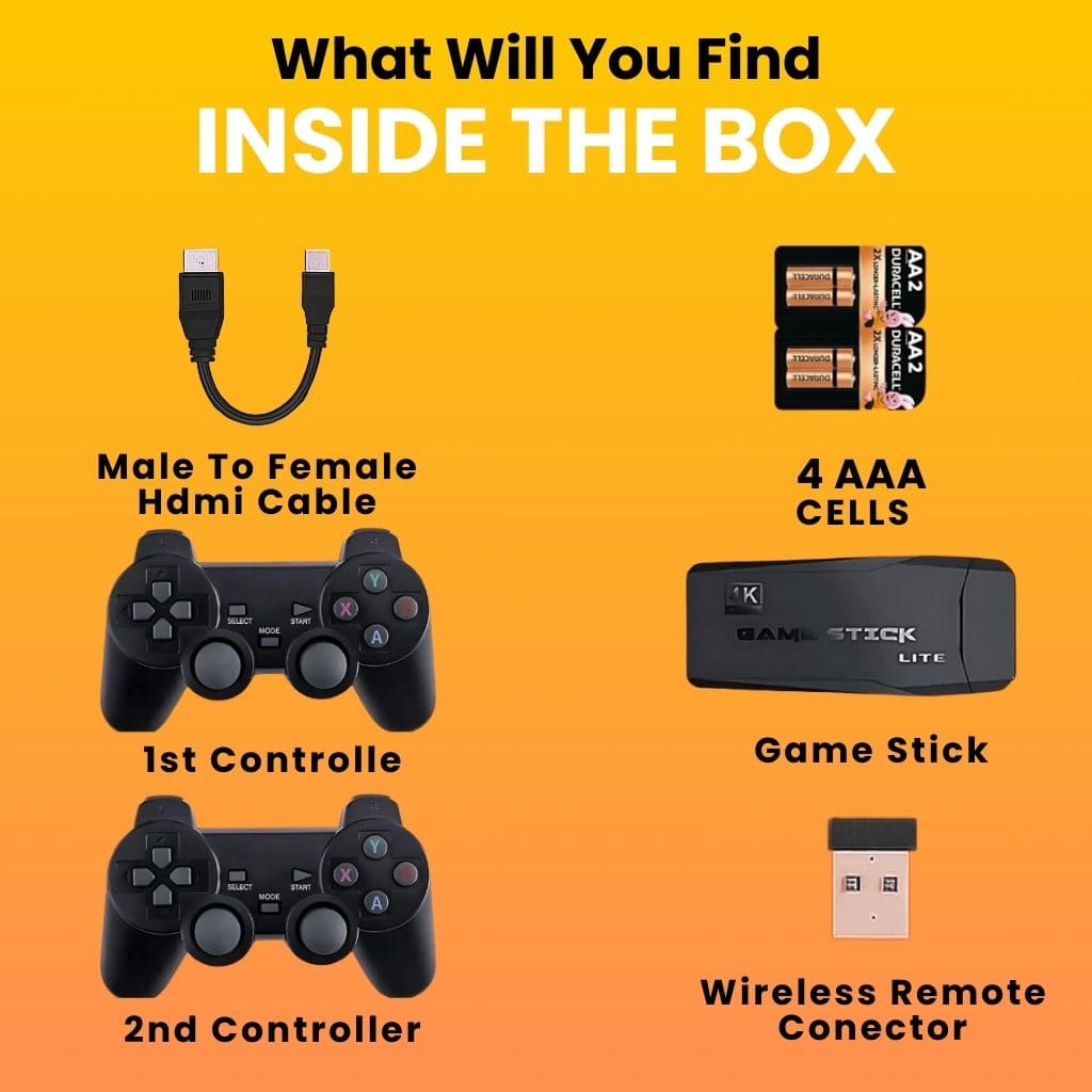 Retro Rush Game Console โ 10,000+ Retro Games | Full HD Retro Game Console with Mario, Contra, Tekken & More