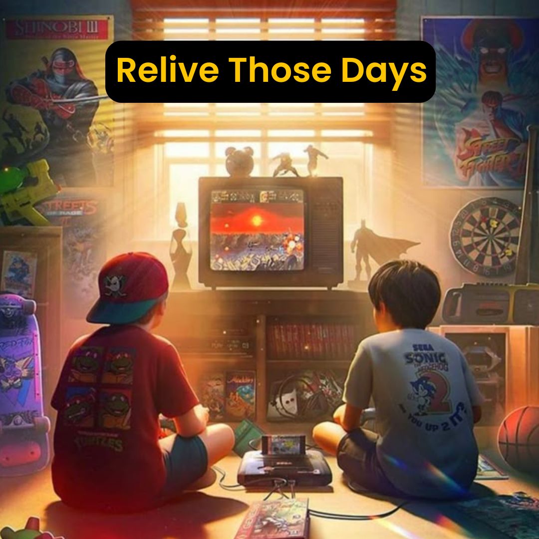 Retro Rush Game Console โ 10,000+ Retro Games | Full HD Retro Game Console with Mario, Contra, Tekken & More