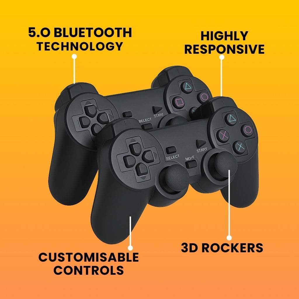Retro Rush Game Console – 10,000+ Retro Games | Full HD Retro Game Console with Mario, Contra, Tekken & More